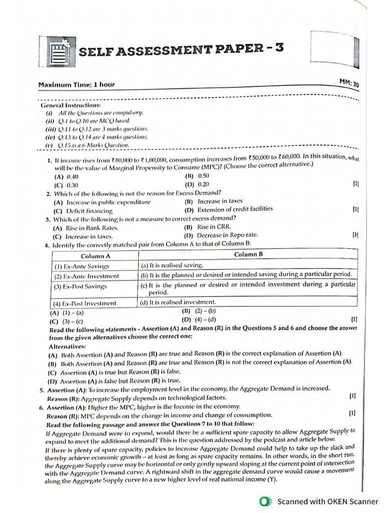 Ch 7 to 9 (Macro) Assignment | PDF