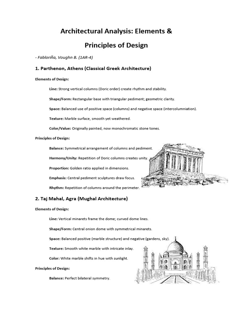 Architectural Analysis | PDF | Symmetry | Column