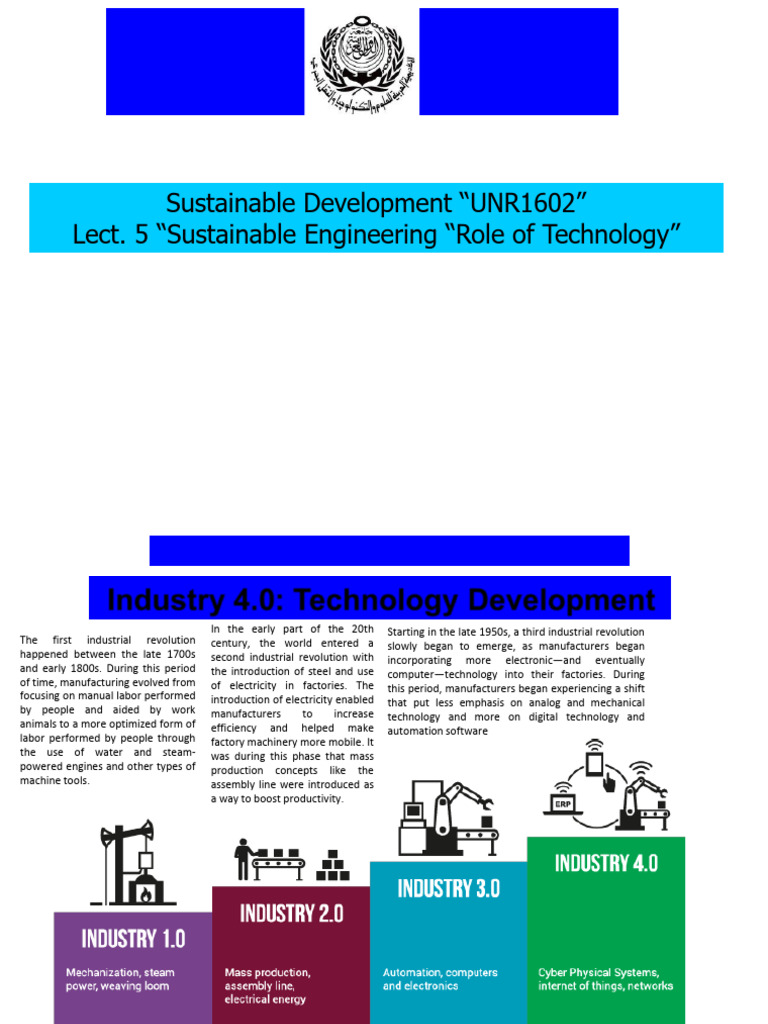 Role of Technology in Sustainable Development | PDF | Internet Of ...