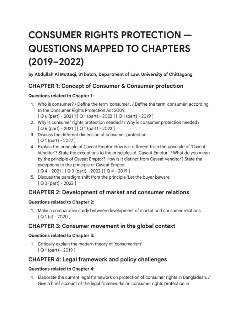 Consumer Rights Protection Overview | PDF | Alternative Dispute ...