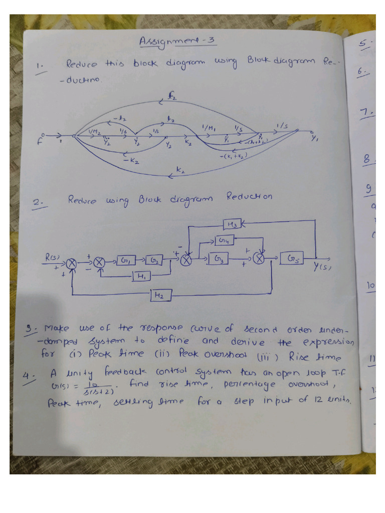 Assignment of control system and analysis | PDF