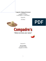 Compadre's Mexican Restaurant Business Plan