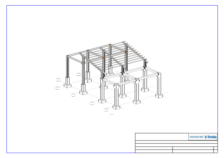Tekla Structures Educational Project Drawing | PDF