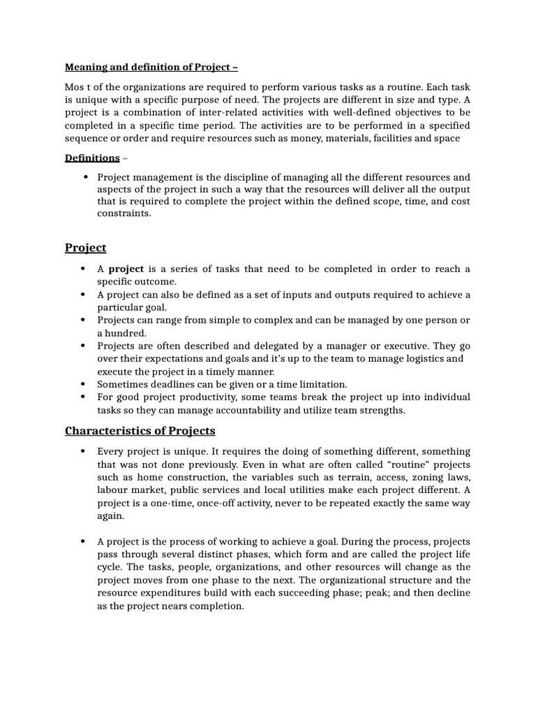 Understanding Project Management Basics | PDF | Project Management | Goal