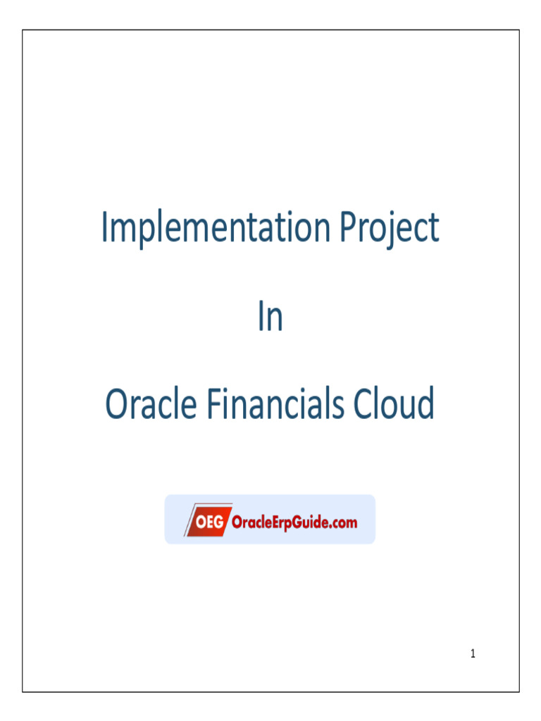 Oracle Financials Cloud Implementation Guide | PDF | Menu (Computing ...