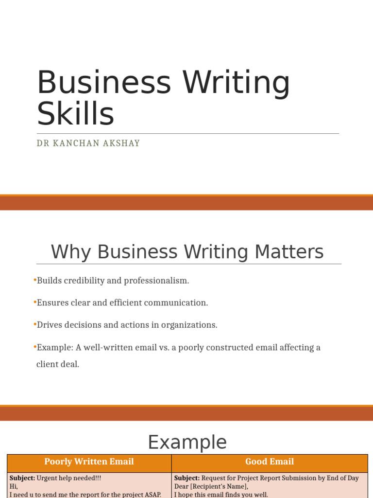 Essential Business Writing Skills Guide | PDF | Human Communication ...