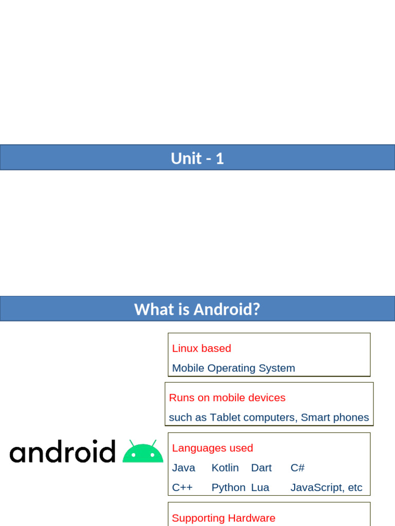 Overview of Android OS Features and Structure | PDF | Json | Java ...