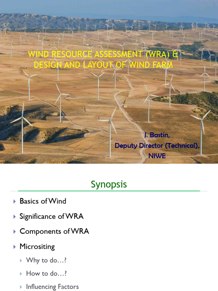 Wind Resource Assessment & Farm Design | PDF | Wound | Computational ...