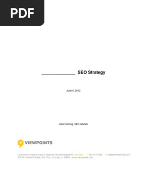 SEO Strategy Template