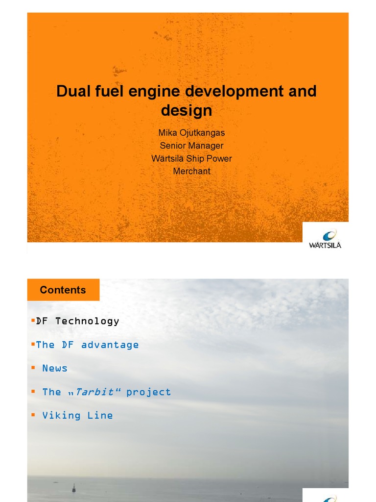 Dual Fuel Engine Development and Design | PDF | Diesel Engine | Marine ...