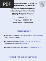 BEC702: Stop & Wait, Sliding Window Protocols | PDF | Computer ...
