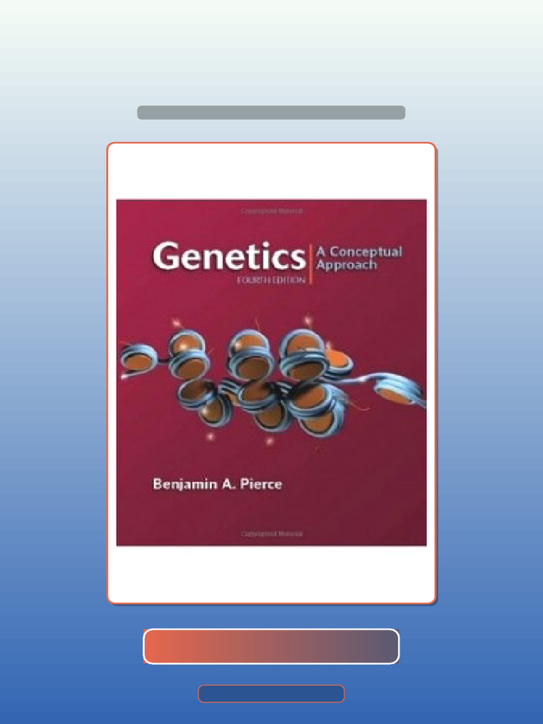 Test Bank For Genetics A Conceptual Approach 4th Edition Benjamin A Pierce Ebook and TestBank ...