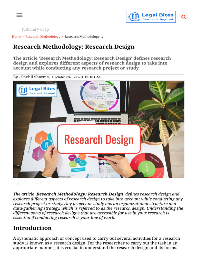 Research Methodology - Research Design | PDF | Methodology | Experiment