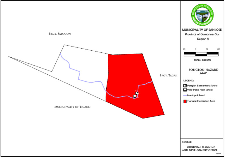 Ponglon Tsunami Hazard Map Overview | PDF