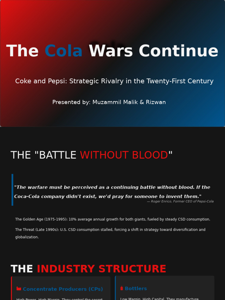 Cola Wars Continue (Enhanced) | PDF | Pepsi Co | Coca Cola