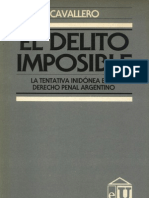 El Delito Imposible - Juan Ricardo Cavallero
