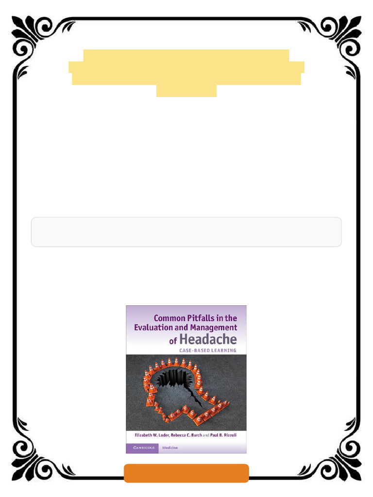 Common Pitfalls in the Evaluation and Management of Headache Case Based ...