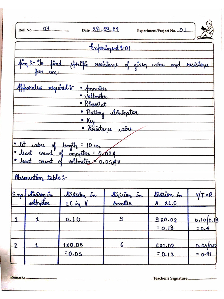 Physics Experiment File | PDF