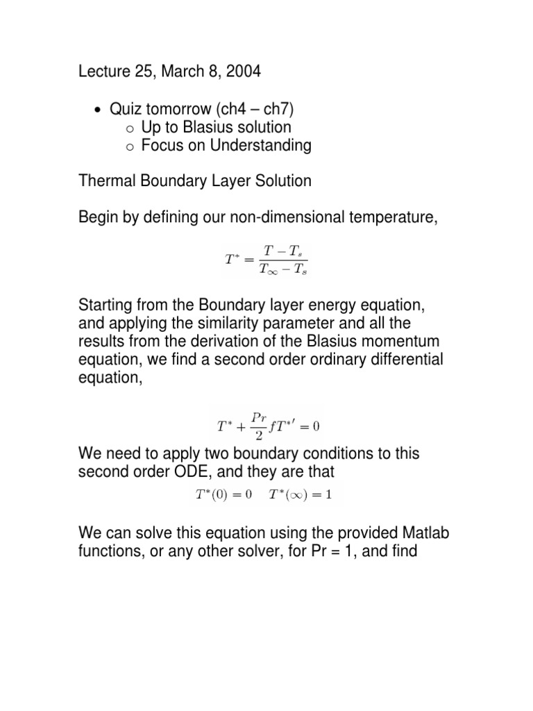 Thermal Boundary Layer Analysis | PDF | Boundary Layer | Fluid Dynamics