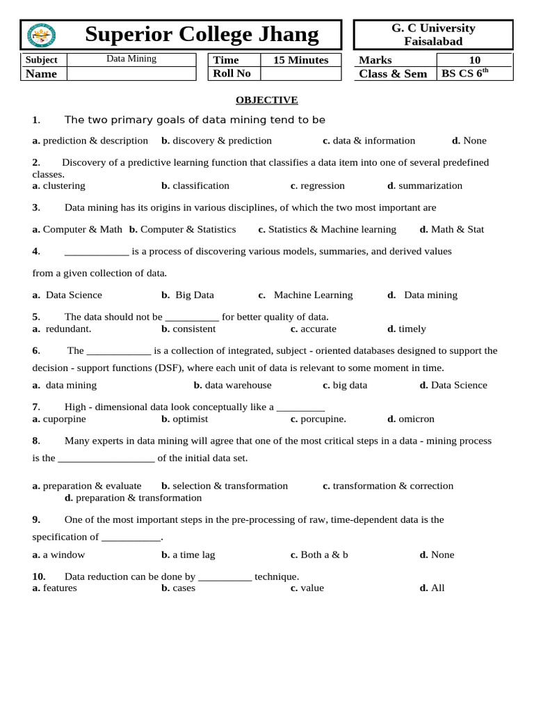 Paper Mid Term Data Mining 1 | PDF | Data Mining | Machine Learning