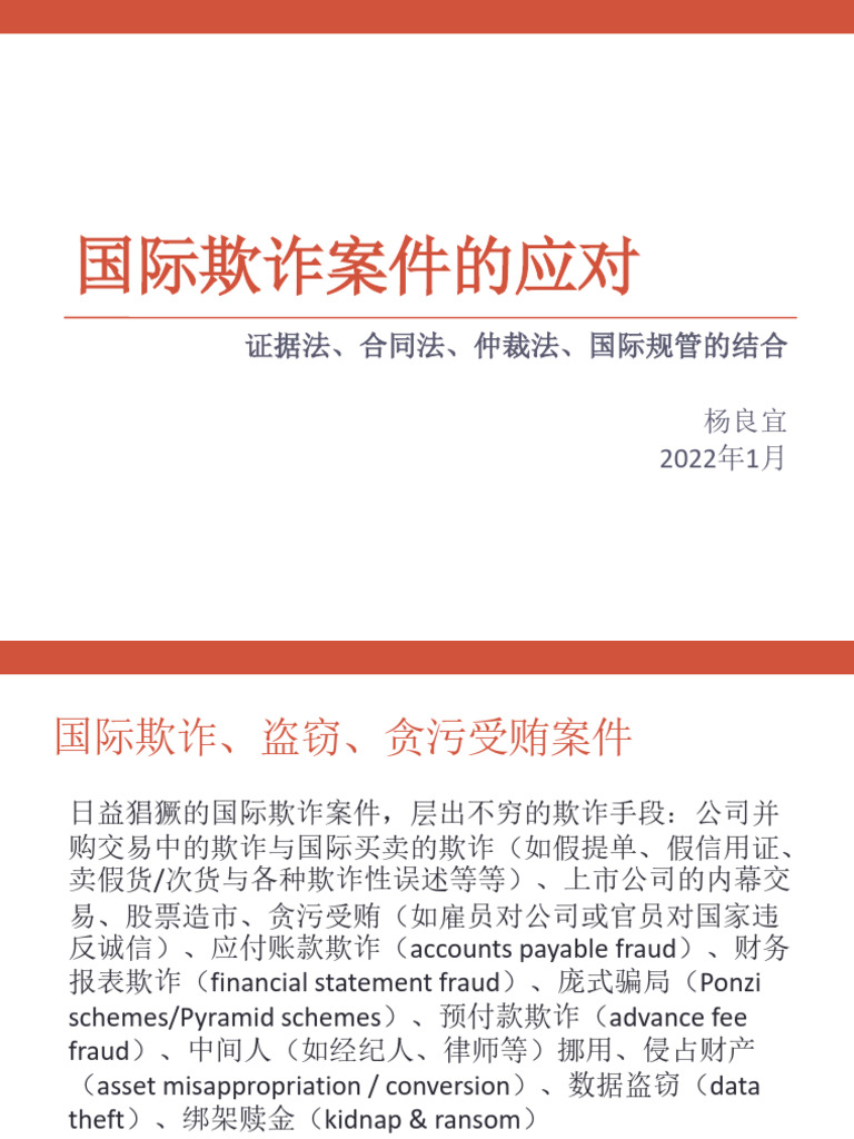 2 国际欺诈案件的应对| PDF