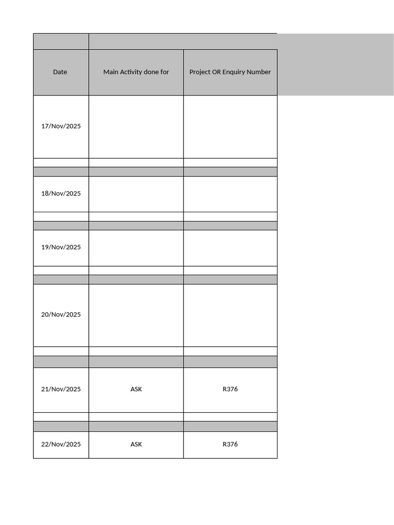 Daily Work Log and Activity Summary | PDF | Computer Engineering