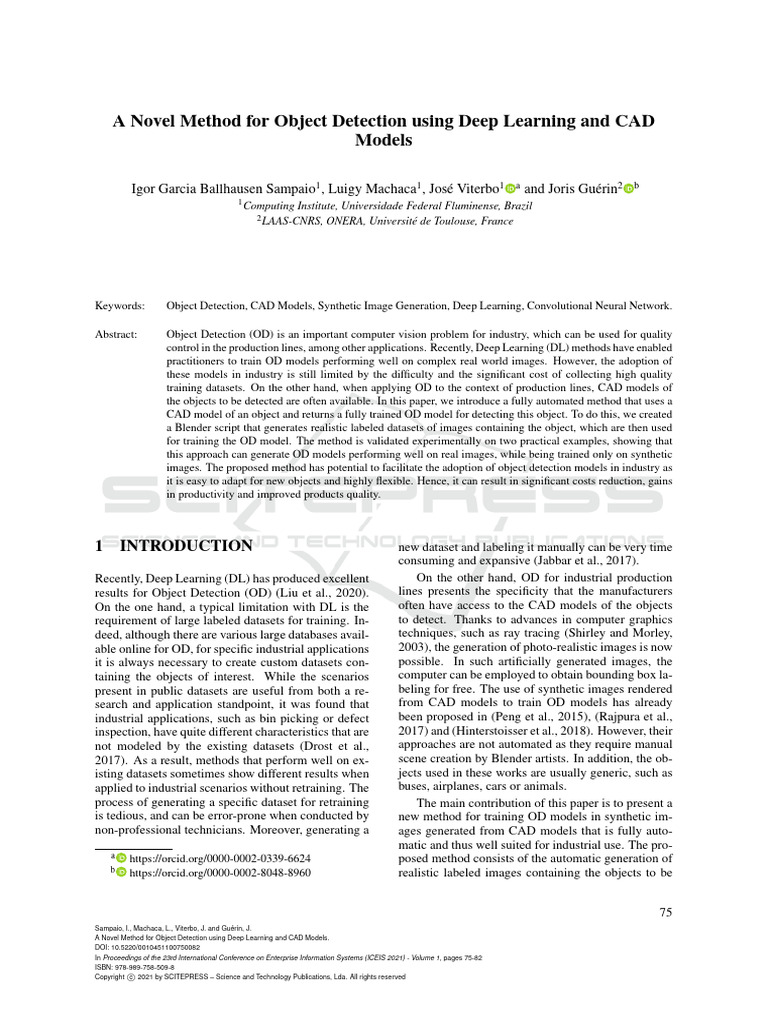 Automated Object Detection with CAD Models | PDF | Deep Learning
