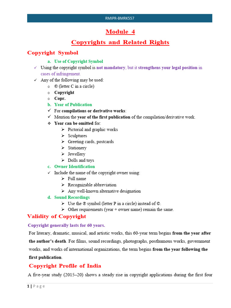Copyrights and Related Rights Overview | PDF | Trademark | Copyright
