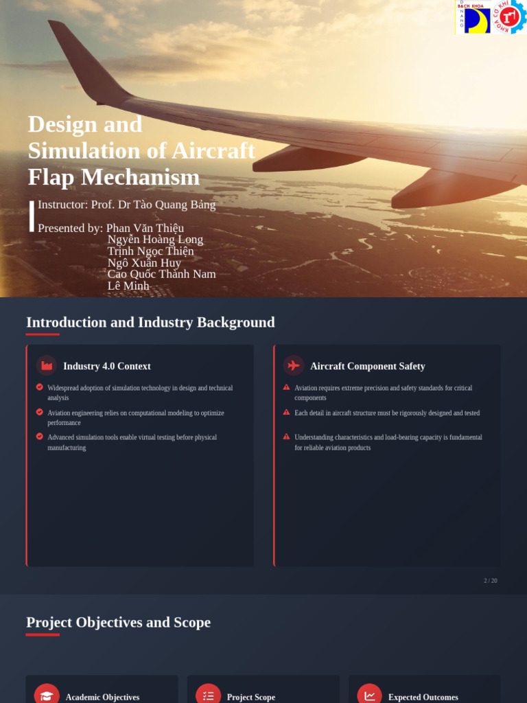 Aircraft Flap Mechanism Design & Simulation | PDF | Flap (Aeronautics ...