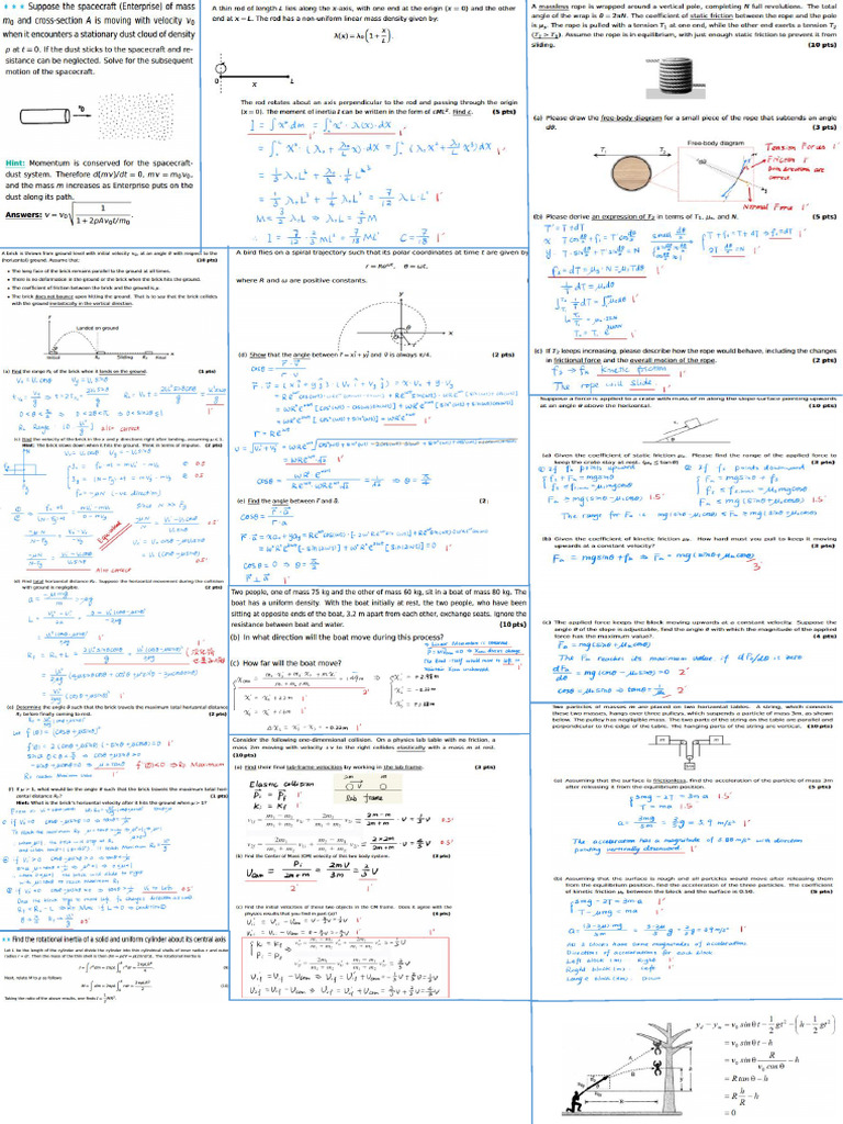 Physics Cheat Sheet | PDF