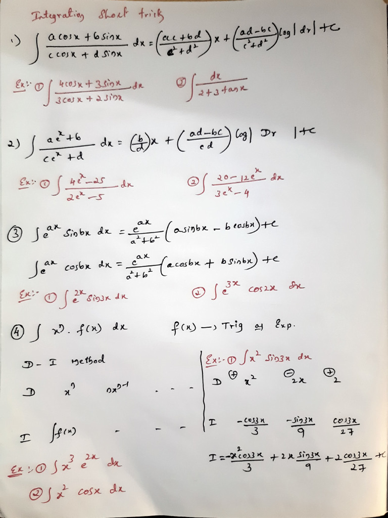 Integration Short Trick | PDF
