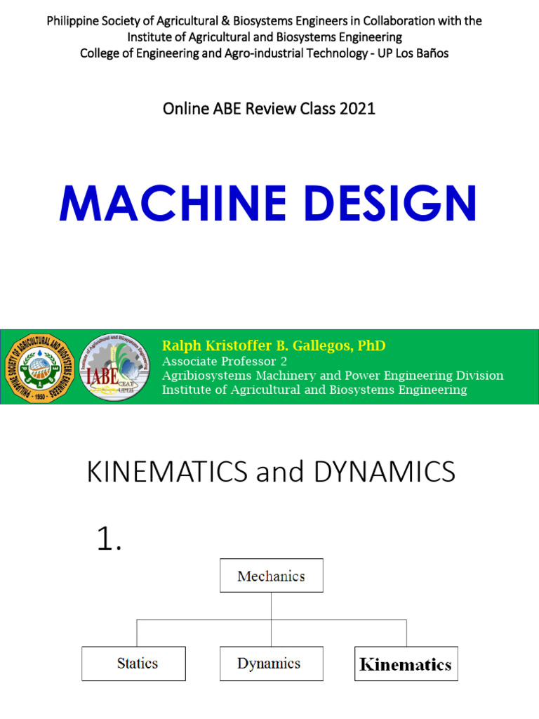 Kinematics and Dynamics in Machine Design | PDF | Acceleration | Machines