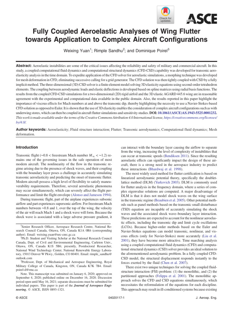 Flutter 2023 | PDF | Computational Fluid Dynamics | Aerodynamics
