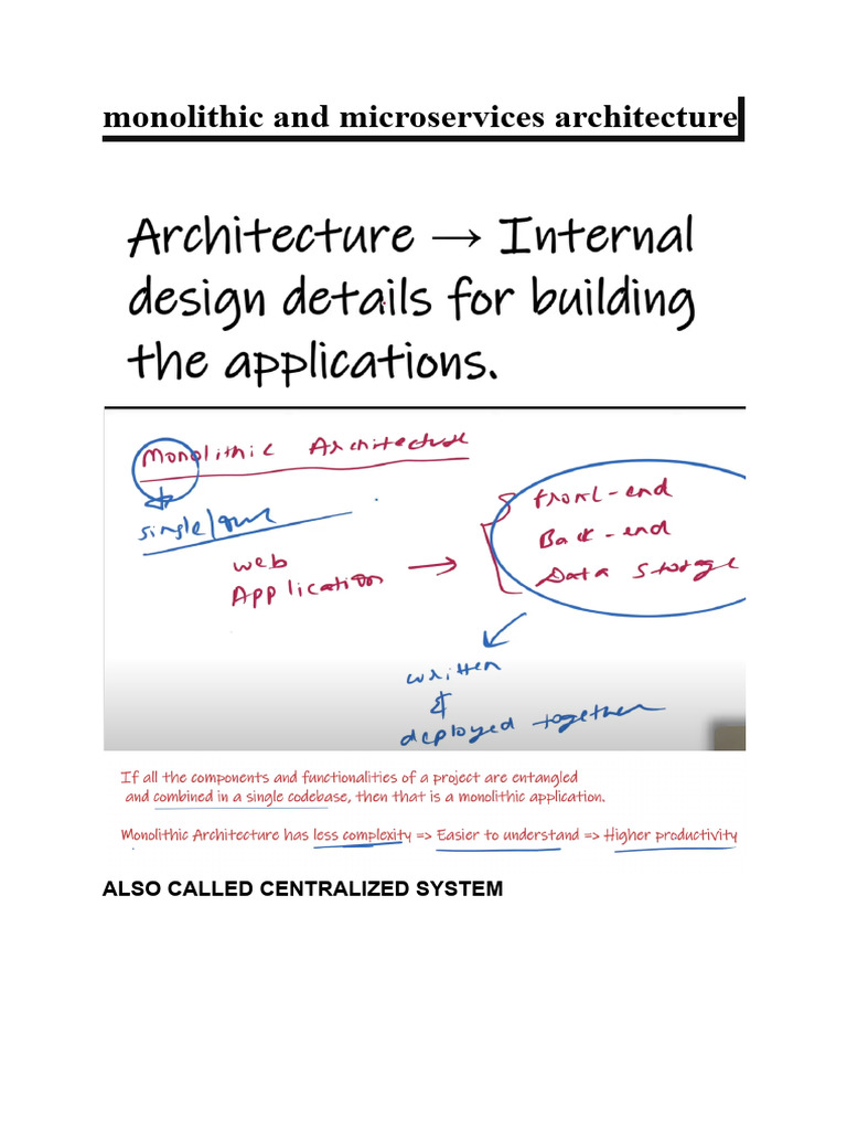 Monolithic vs Microservices Architecture | PDF