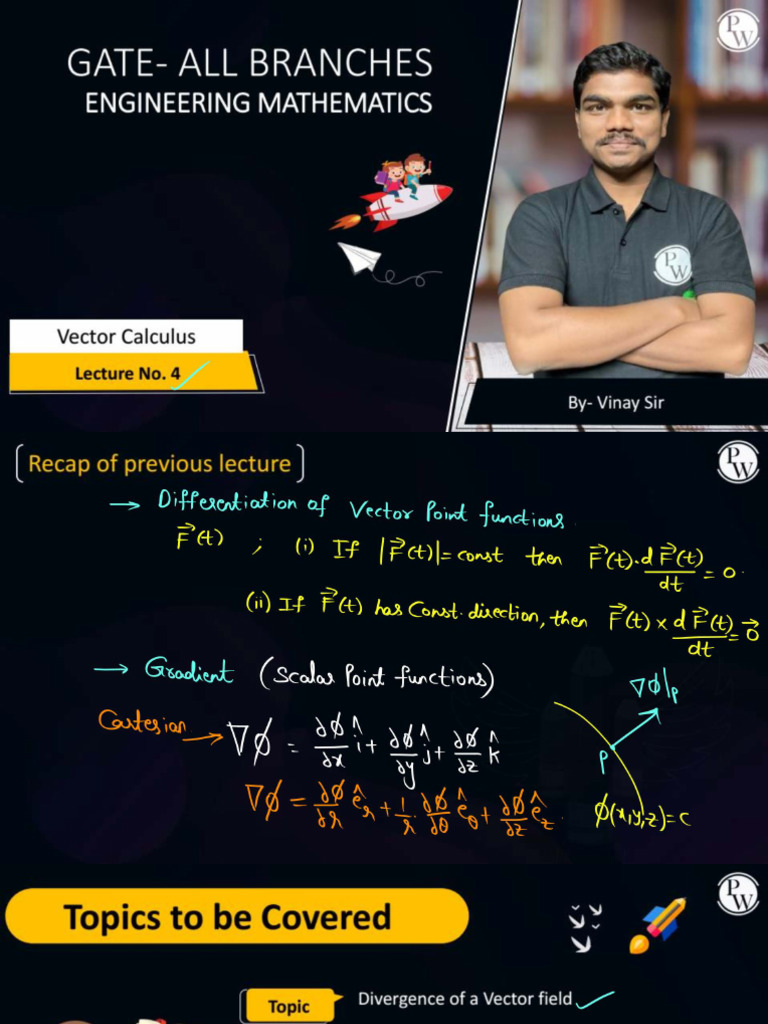 Vector Calculus 04 - Class Notes | PDF