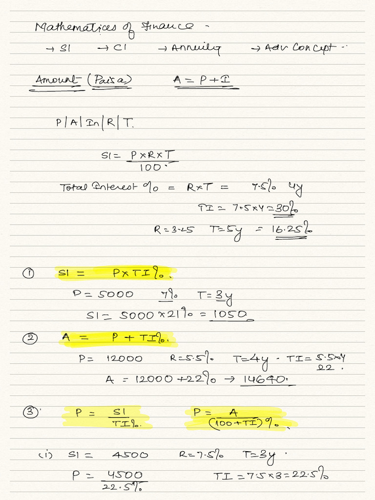 Zidd Jan 2026 Class Notes | PDF | Private Sector | Mathematical Finance