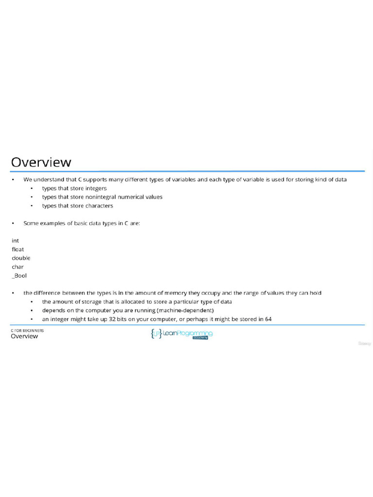 39-Basic Data Types | PDF