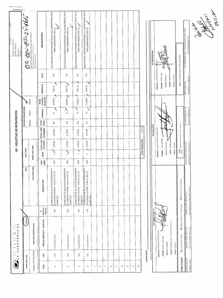 Os Odv BT 25 165 Agua Odv 10 | PDF