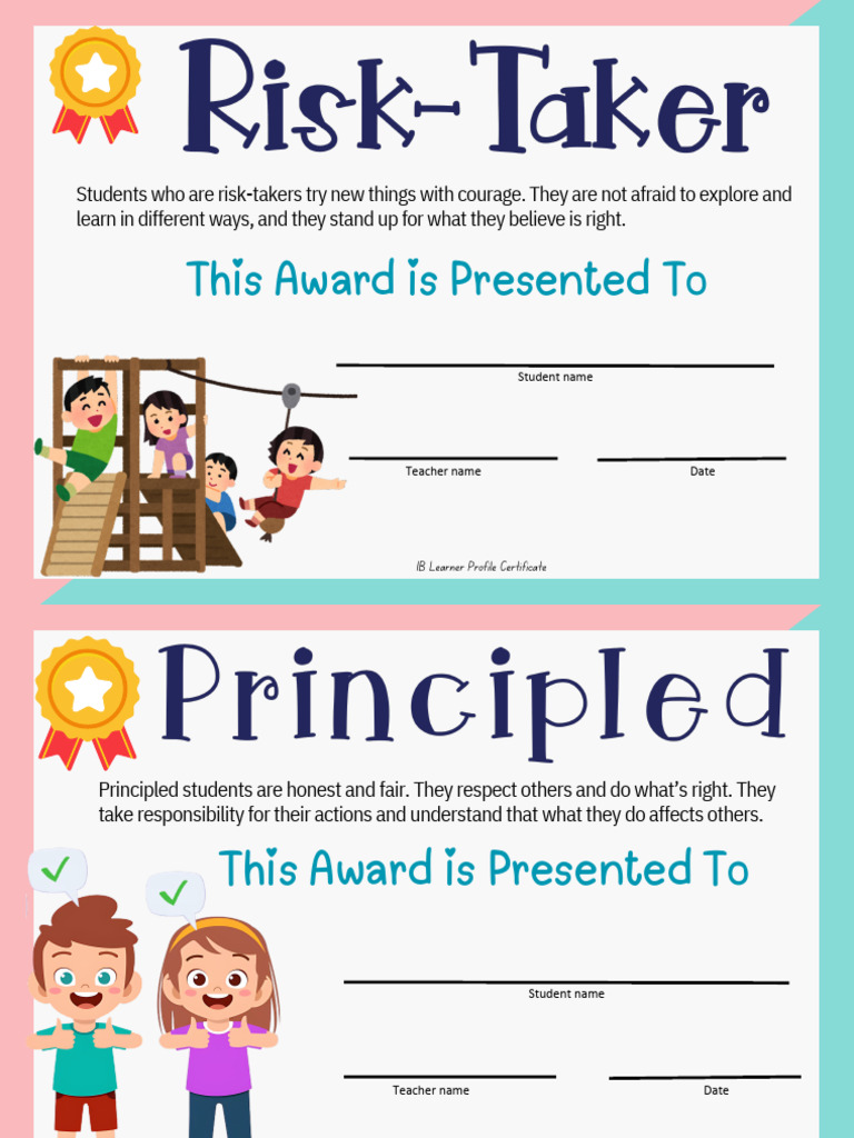 A4 Size - IB Certificates 2025-2026 | PDF | Learning | Teachers