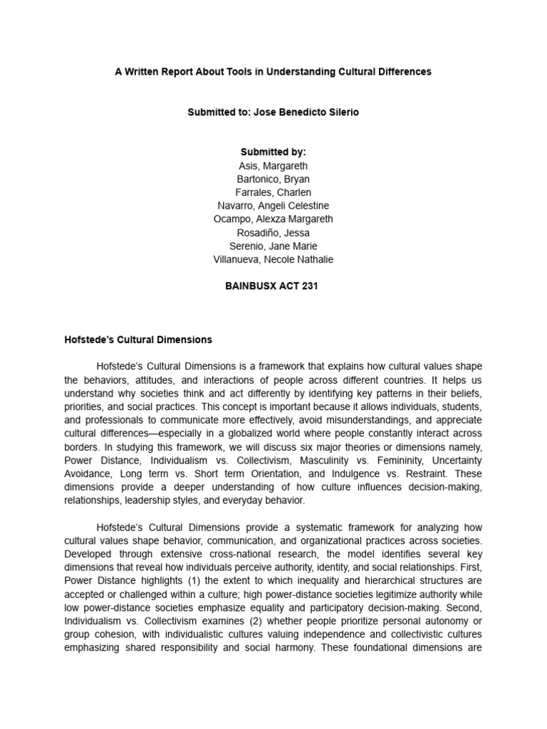 Understanding Cultural Differences Tools | PDF | Leadership | Communication