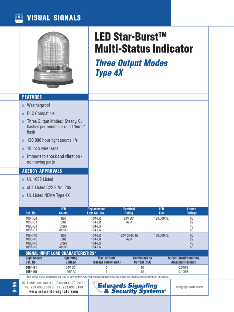 LED Star-Burst Multi-Status Indicator | PDF | Mains Electricity ...