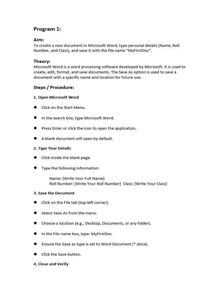 Microsoft Word Document Creation Guide | PDF | Microsoft Word | Typefaces