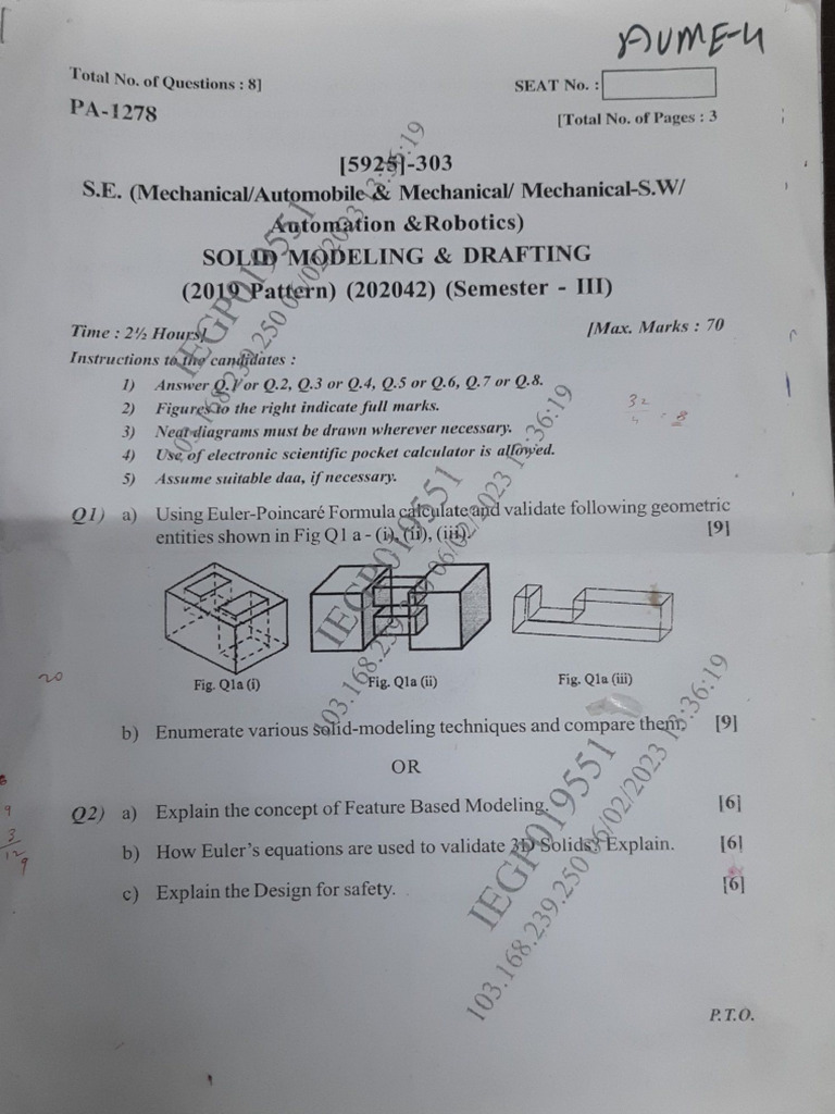 SMD End Sem Paper-01 With Solution | PDF