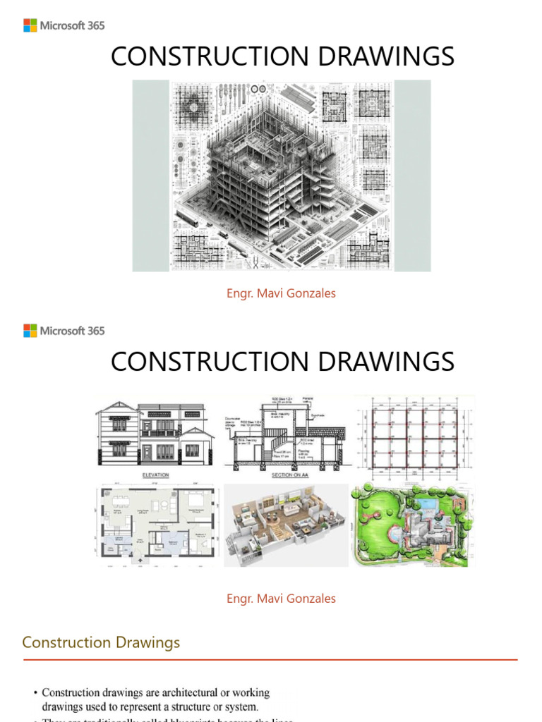 Construction Drawings Overview Guide | PDF