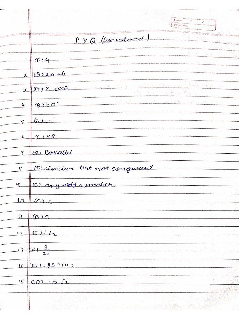 Paper Pyq Standard Paper | PDF