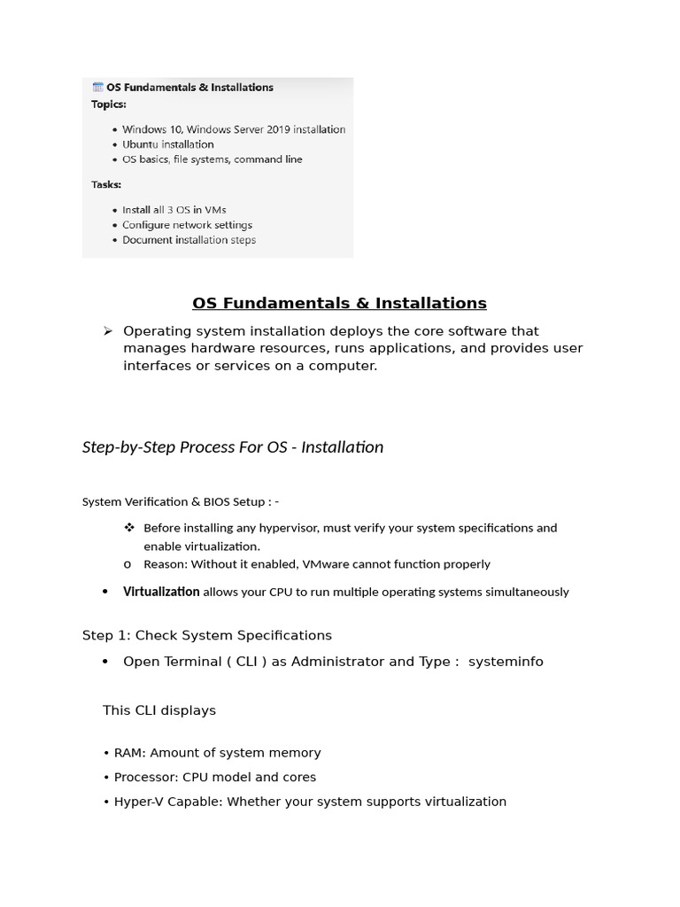 OS Installation Guide for VMware | PDF | Virtual Machine | Operating System