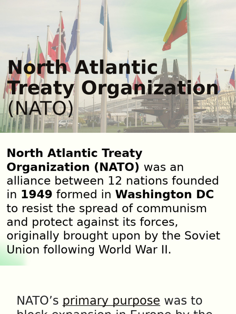 Overview of NATO and ASEAN History | PDF | Nato | Warsaw Pact