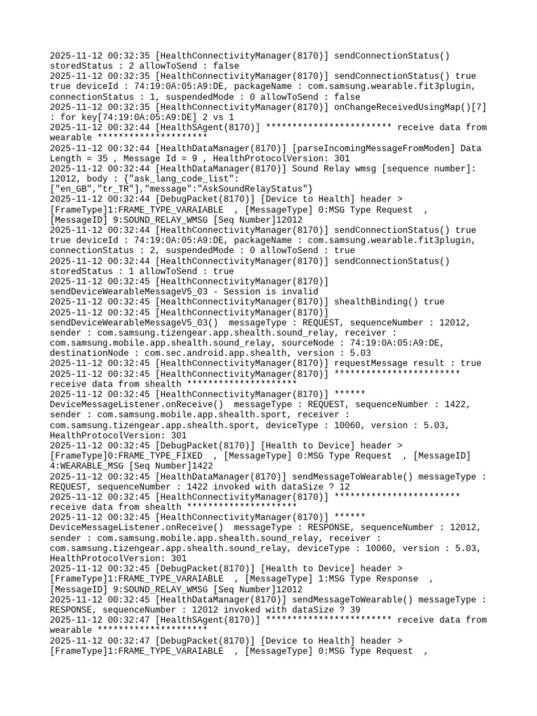 Health Connectivity Log Analysis | PDF | Computer File Formats | Json