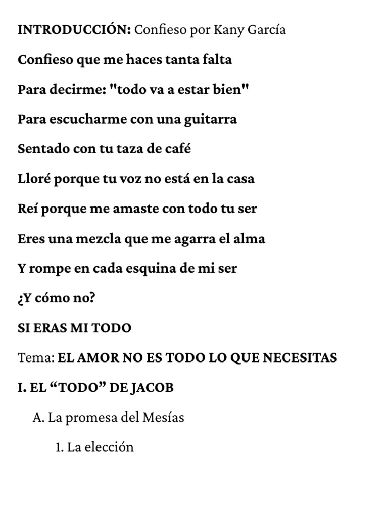 El Amor No Es Todo Lo Que Necesitas - 20251206 - 131717 - 0000 | PDF ...