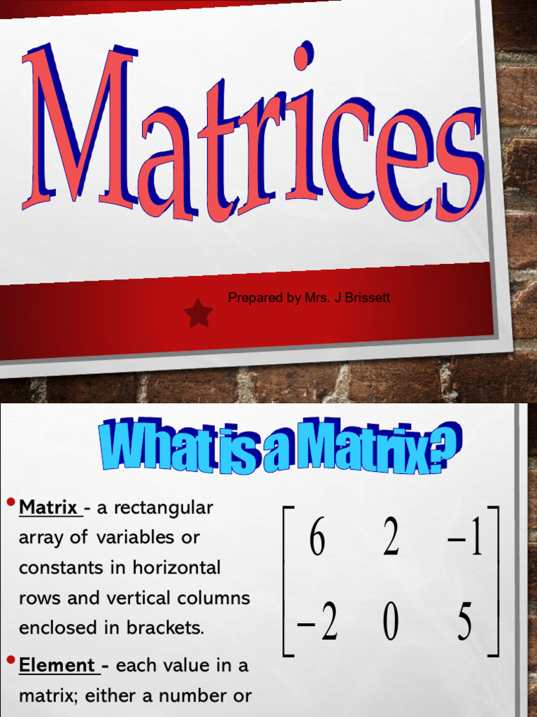 Understanding Matrices and Operations | PDF | Matrix (Mathematics ...